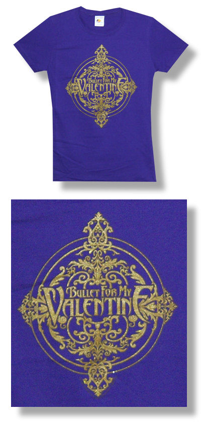 Bullet For My Valentine Golden Stamp 30/1 Women's Tee 008