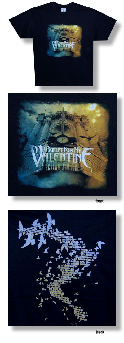Bullet For My Valentine Scream Tour Tee 004
