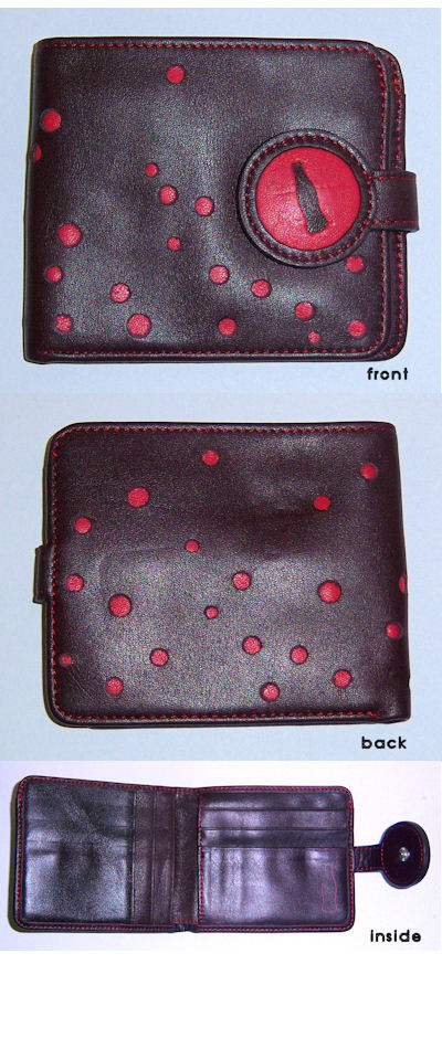 Coca Cola Bubbles Leather Fold Wallet 001