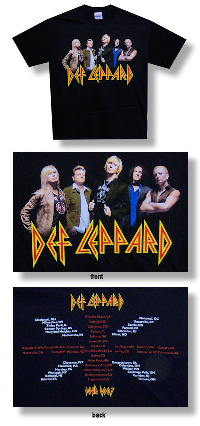 Def Leppard Group Photo 07 Tour Tee 014