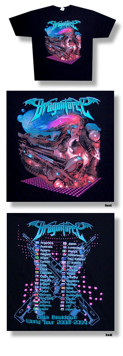Dragonforce Planet 09 Tour Tee 005