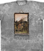 Led Zeppelin Man With Sticks Tee Tie-Dye 048