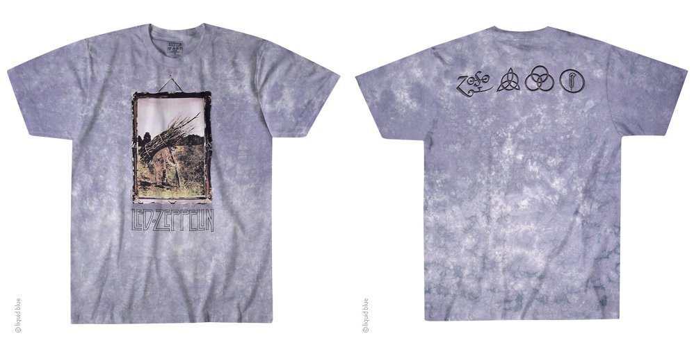 Led Zeppelin Man With Sticks Tie-Dye Tee 065