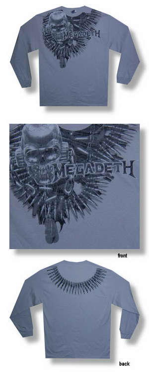 Megadeth Bullets Long Sleeve Tee 027